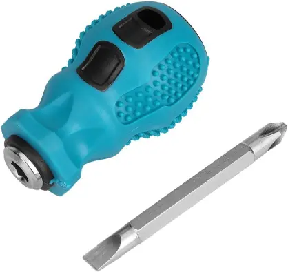 Product TitleDestornillador Corto De Acero Al Cromo Vanadio Mini Destornillador Magnético Con Punta