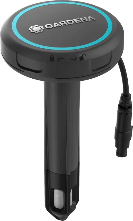 Gardena Sensor de Humedad del Suelo, Negro, Turquesa, 01867-20