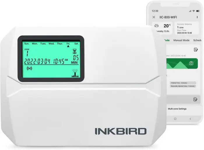 Inkbird IIC-800 Programador Riego WiFi 8 Zonas